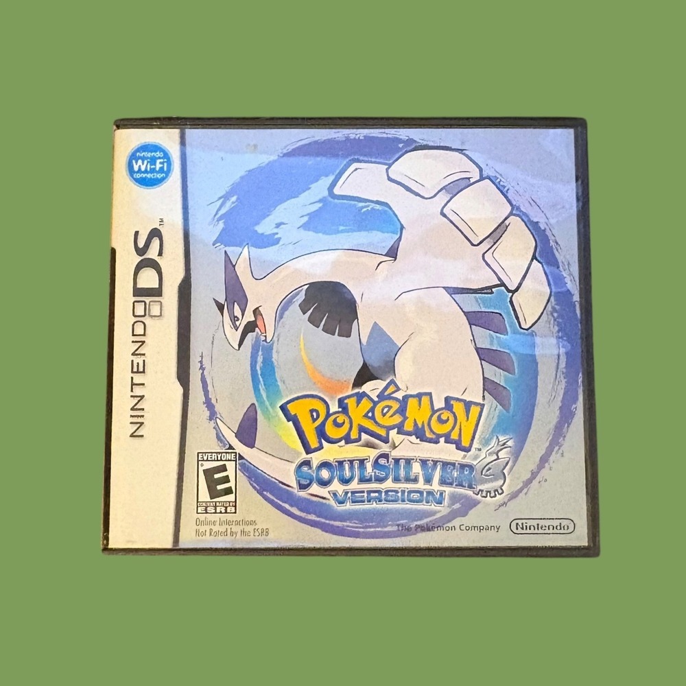 Pokemon SoulSilver Version Nintendo DS Authentic Case Manual NTR-IPGE-USA